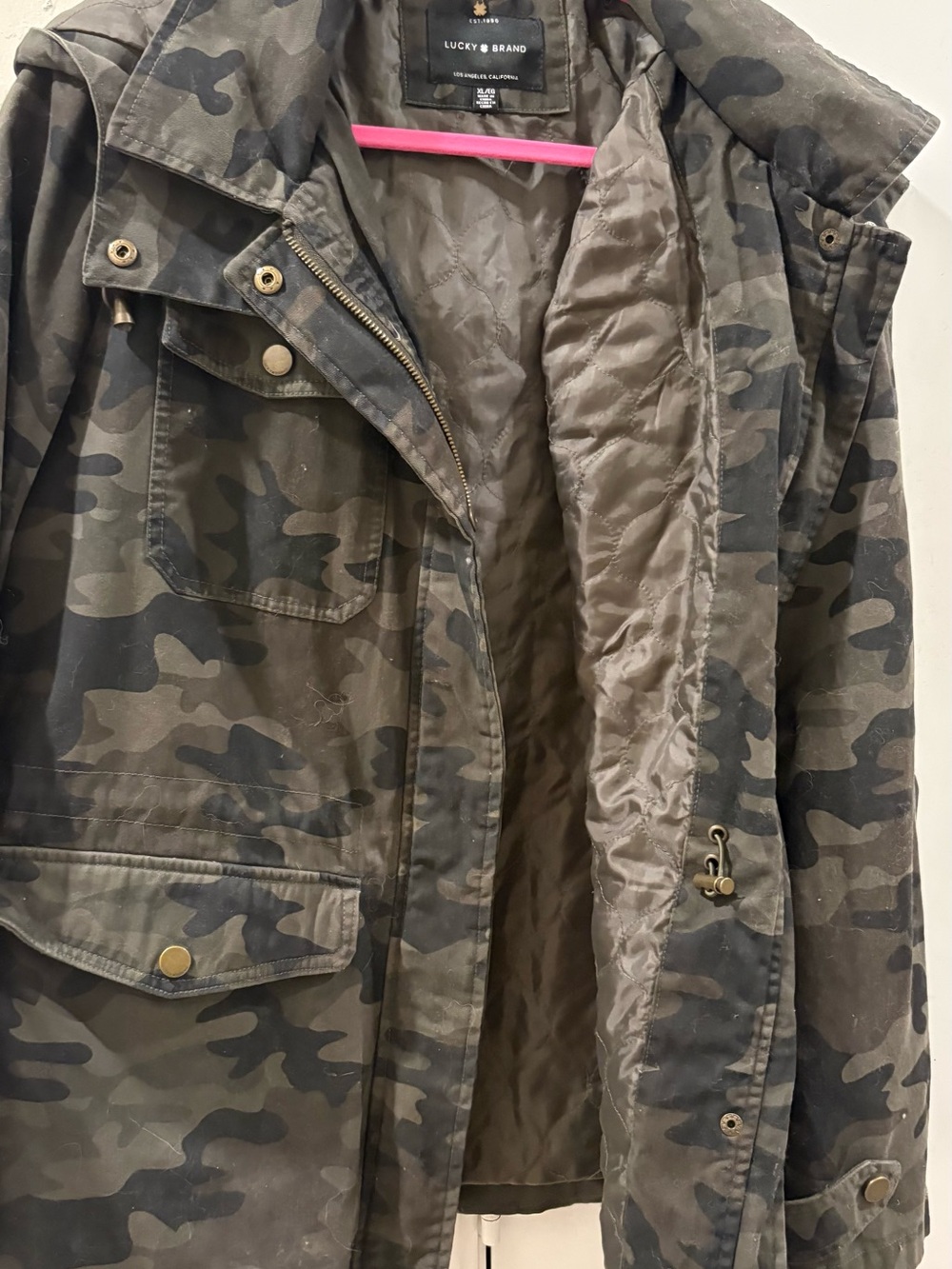 Lucky Brand Men’s Olive Camo Field Jacket